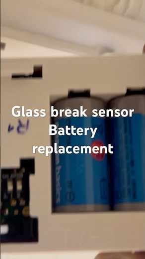 How to open cover of glass break sensor to replace batteries? #diy #glassbreaksensor