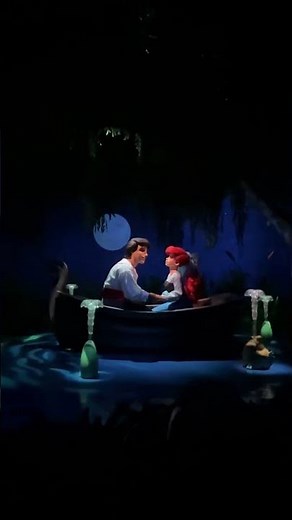 Kiss the girl scene at Little Mermaid ride. Disney California Adventure. #ride #pov #kiss #disney