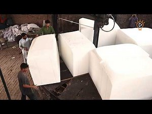 How to Make Polyurethane Foam | Satisfying Process of Crafting White PU Foam Sheets