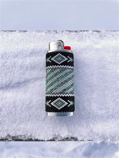 Pattern Download for Beaded Lighter Case, Even Count Tubular Peyote Stitch, Diamonds & Spirals, Beaded Lightercase, Easy Beading Patterns - Etsy