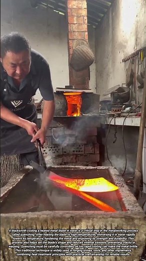 Quenching Hot Metal Blades for Strength and Durability