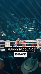 2K views · 40K reactions | The crowd are LOVING Manny’s return 朗 He’s back! | No Limit Boxing | Facebook