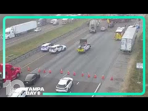 TRAFFIC ALERT: Southbound I-75 in Pasco County shut down due to crash