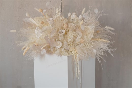 White Wedding Centerpieces,boho Style Centerpieces,wedding Centerpiece Decor, Backdrop Decor,wedding Decor - Etsy