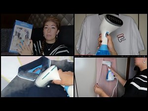Déballage et test du défroisseur vappeur à main!! un gagne temps pour le repassage 😀