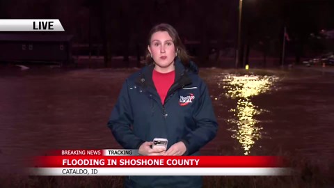 Coeur d'Alene River flooding impacts community in Cataldo