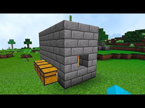 Minecraft:How to Build a Stone Farm (easy way to build)