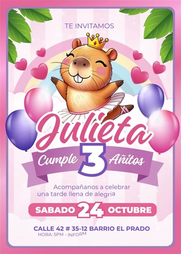 Invitacion de Capibara
