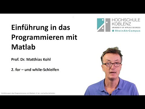 Programmieren mit Matlab und Octave, Kapitel 2: for und while Schleifen