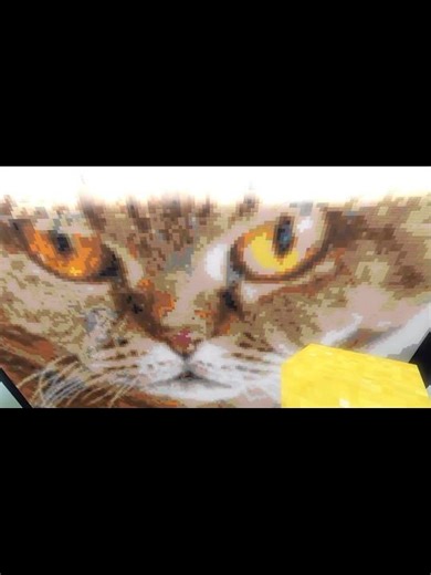 Minecraft Cat pixel art! #minecraft #viralvideo #gaming