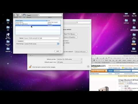 Adding a Canon printer with bluetooth (mac)