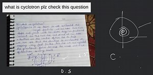 DateQ1) What is cyclotron?\Rightarrow cyclotron: \rightarrow ... | Filo