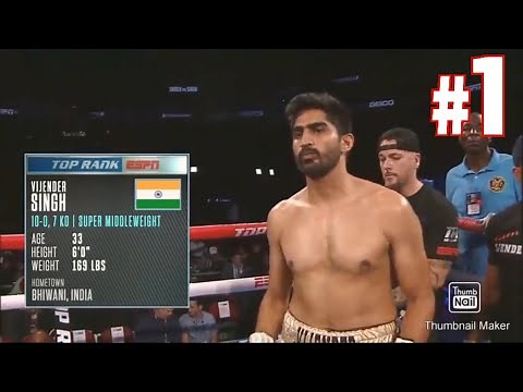 Indian Boxer Vijender Singh knocked out American Mike Snider..... Full Fight