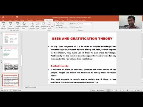 Uses and Gratification Theory