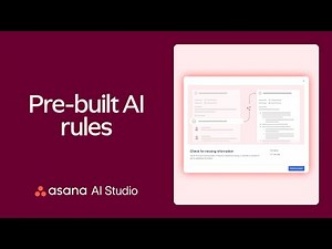 How to use pre-built AI rules in Asana