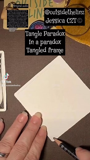 21 reactions | Tangle called Paradox, tangle in a frame 殺✍️️ . . Find more herehttps://linktr.ee/outsidethelinz . . . . . . . #fyp #fypシ #foryoupage #outsidethelinz #tangletime #tangle #tutorial #selfcare #drawingtutorial #anxietyrelief #zentangle #pendrawing #paradox #tangleparadox | Outside the LinZ | Facebook