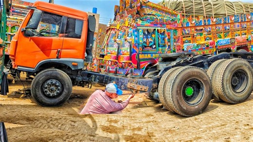 577K views · 6.9K reactions | Impossible Frame Made Possible Pakistani Mechanic Jaw Dropping Repair On a Broken Truck Frame work | Luciano Franklin | Facebook
