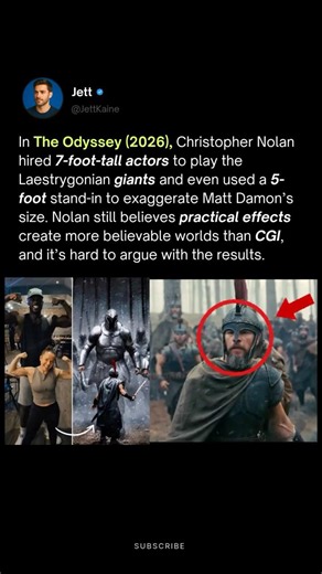 Christopher Nolan Hired REAL Giants for Odyssey