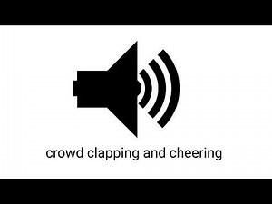 crowd cheering and clapping (royalty free)
