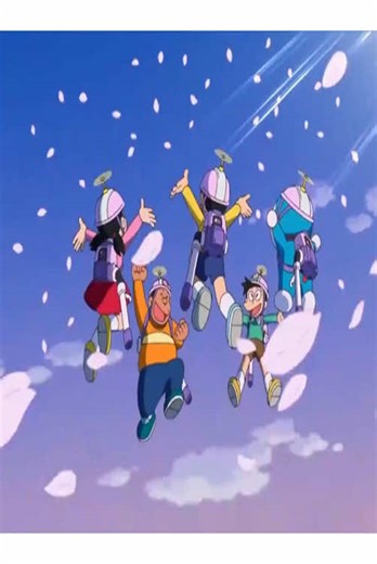 To save the cherry blossom festival, the gang made the whole town bloom with cherry blossoms. #doraemon #animation #fyp #usa#cartoon