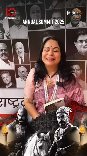 The Jaipur Dialogues on Instagram: "@shefvaidya admired how #TJD2025 united voices under the profound theme Shatrubodh.. 🔥🚩"