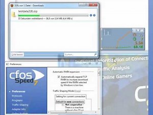 cFosSpeed "Automatic RWIN expansion" feature keeps your Mozilla Firefox downloads fast