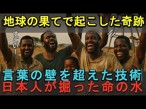 【海外の反応】日本の伝統技術が命を救った日──海外の村に“水”を届けた感動の体験