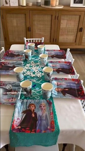 Recreate this magical Frozen Birthday Setup! ❄️✨ | BirthdayHQ