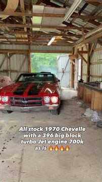 All stock 1970 Chevelle with a 396 big block turbo Jet engine 700k as is 🔥🔥🔥🔥