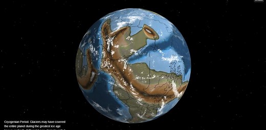 グリグリ動かせるよ！ 7億5000万年前までさかのぼって地球を見られる大陸移動シミュレーター