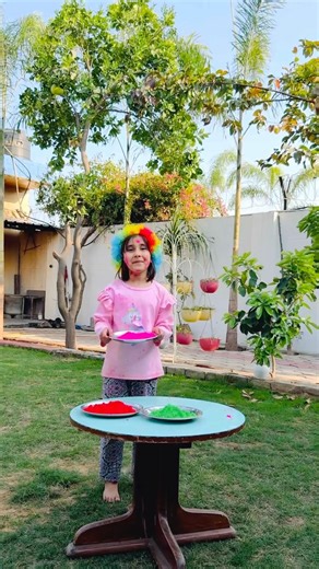 Amayra or chachu ne sara gulaal le liya #amayra #shorts