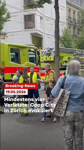 Evakuierung in Zürich: Grosseinsatz bei Coop City St. Annahof wegen Kältemittel-Austritt