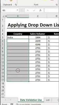 How to apply same Drop Down to all other Cells | Data Validation in Excel | Drop Down in Excel
