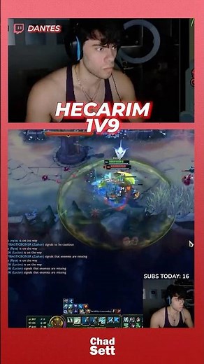 Dantes Shows How to Carry with Hecarim #leagueoflegends #leagueoflegendsclips