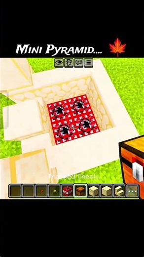 Mini pyramid minecraft😌