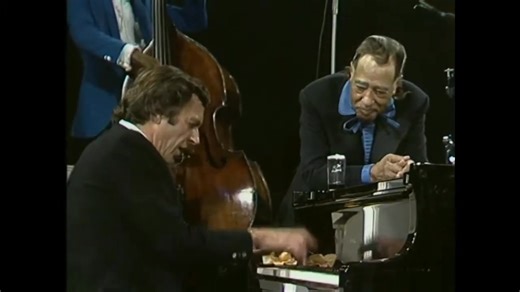 Duke Ellington & His Orchestra - Take the “A” Train. Featuring Raymond Fol. Recording date: Brussels, Belgium, November 16, 1973. Personnel: Mercer Ellington, Harold "Money" Johnson, Barrie Lee Hall, tp; Johnny Coles, tp, flh; Vincente Prudente, Art Baron, tb; Chuck Connors, btb; Russell Procope, cl, as; Harold Minerve, as, fl, cl; Harold Ashby, Paul Gonsalves, Percy Marion, ts; Harry Carney, bs; Duke Ellington,p; Joe Benjamin, b; Quentin "Rocky" White, dms. | Duke Ellington: The Latin American 