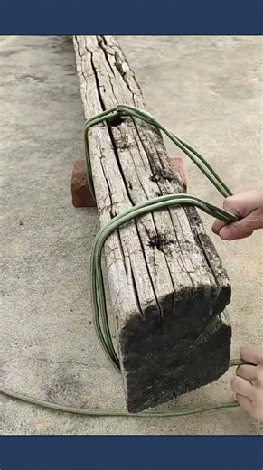 Drag knot technique for moving large item safely using rope control #knotskills #ropework #lifehacks