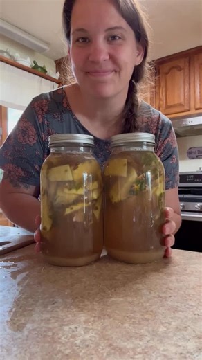 Pineapple Vinegar #asmr Is this a recipe/tutorial? No. Here’s what I can tell you. The blog I read said to use an organic pineapple. I got it from Costco, but I don’t think it was organic. It said to use 3tbsp of a raw vinegar starter. I used almost a cup. It said to use 1 cup of sugar, I used more 🙃. Do I know what I’m doing? Absolutely not. But I’m happy to see how this turns out nonetheless. Is a scoby gross and fascinating at the same time. Unfortunately, yes. Am I prepared to hear all abou