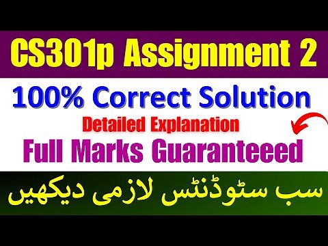 Cs301p Assignment 2 Solution 2024 || Cs301p Assignment 2 2024 || Cs301p assignment 2 spring 2024