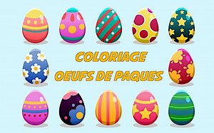Coloriage Oeufs de Paques : 20 supers dessins à imprimer