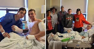 College wrestler saves friend's life after they're mauled by grizzly bear with their teammates