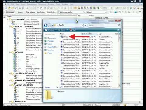 CaseWare Connector: Creating Documents