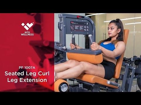 Hamstring and quadriceps with PF 1007A Seated Leg Curl-Leg Extension by Into Wellness/Realleader USA