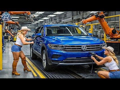 How the Volkswagen Tiguan Is Built — From Steel Sheets to Road-Ready SUV Full Factory Process