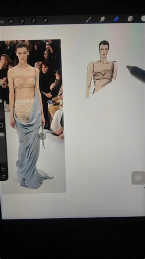 Women's Faux Georgette #art #drawing #artist
