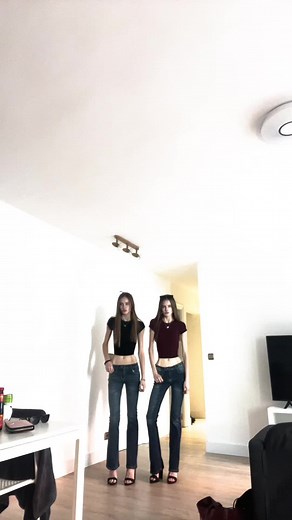 Twin Slavic Models Runway Compilation | Nijana & Ira