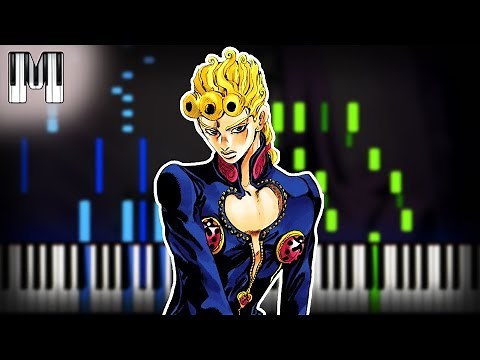 JoJo's Bizarre Adventure: Golden Wind OST - Giorno Giovanna Theme Song Piano (Sheet Music + midi)