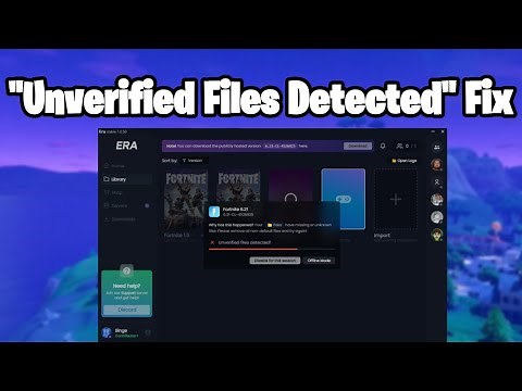How to fix "Unverified files detected " Launcher *2023* (Project Era)