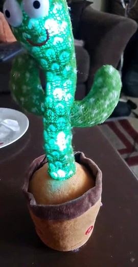 Interactive Singing Cactus Toy Mimics Sounds
