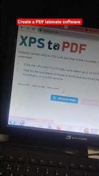 create a PDF labmate software